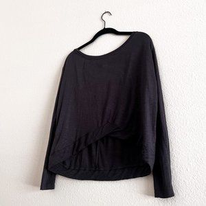 Frenzii by Jully Kang Long Sleeve Open Back Top